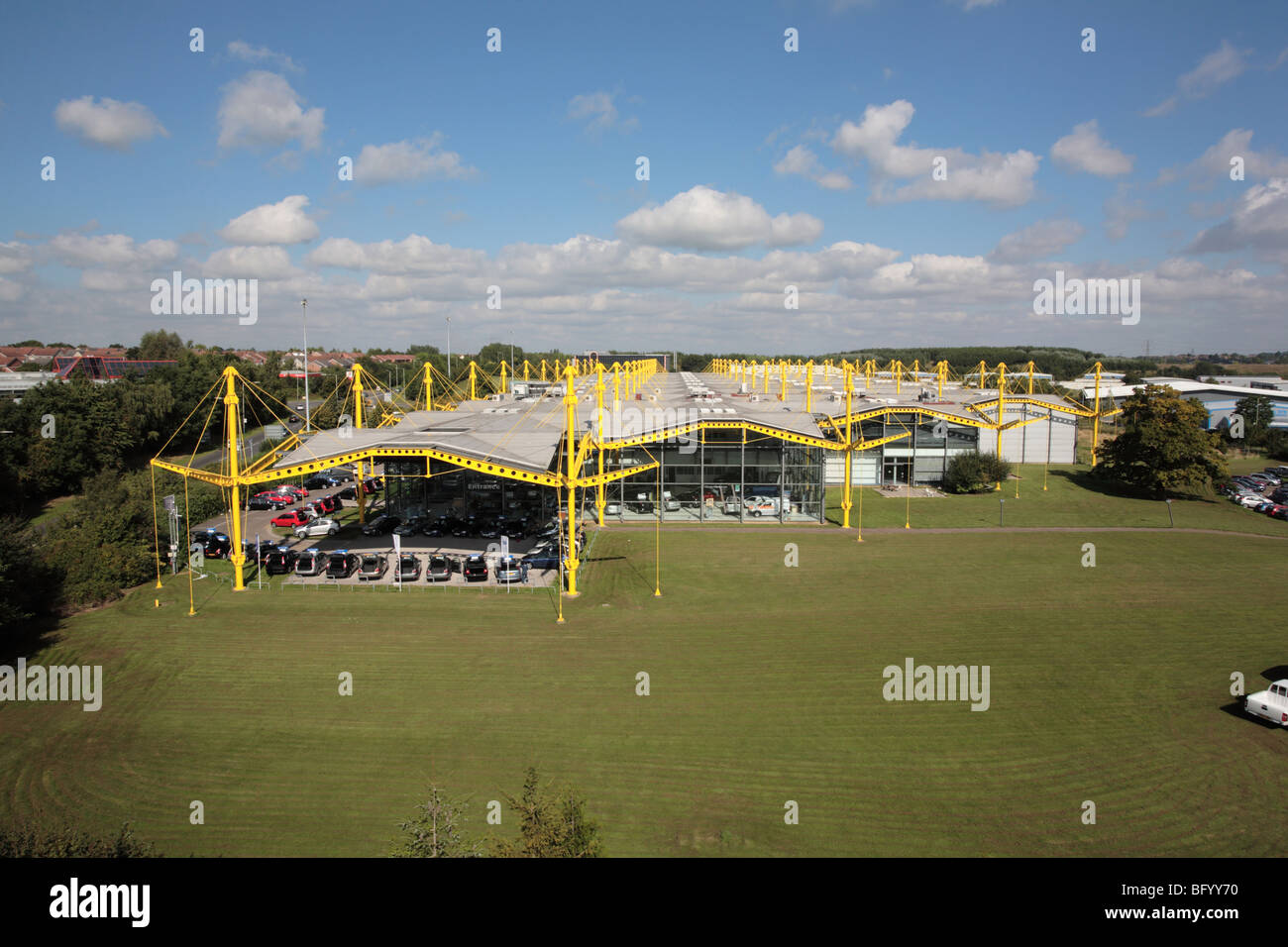 Spektrum Gebäude, früher der Renault, Swindon Stockfoto