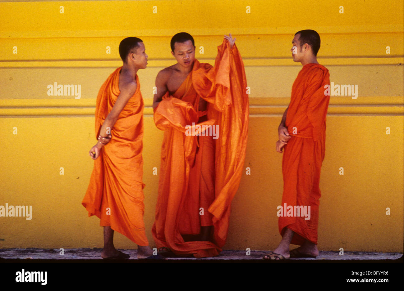 Buddhistische Mönche, Laos Stockfoto