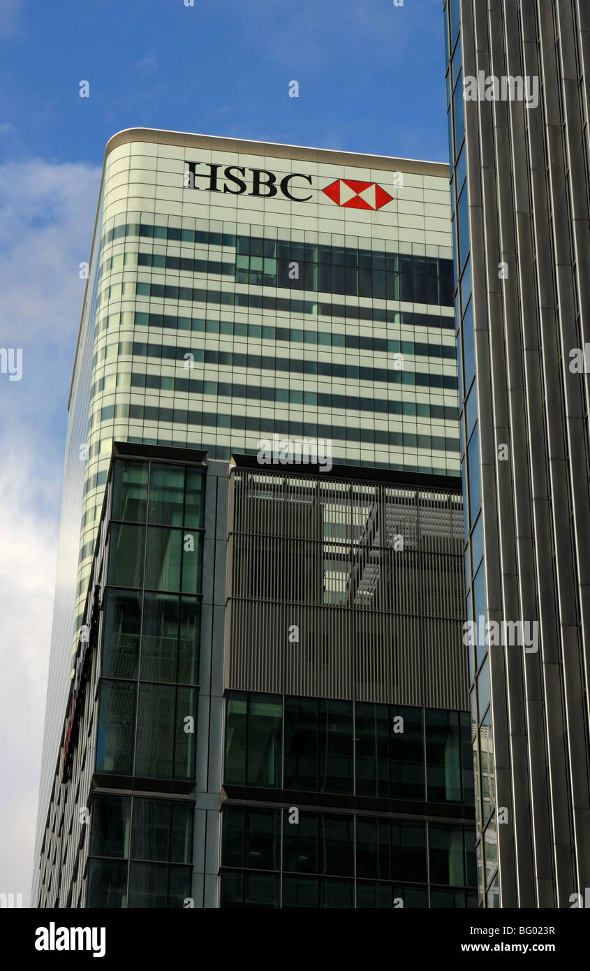 HSBC-Hauptsitz in Canary Wharf, london Stockfoto