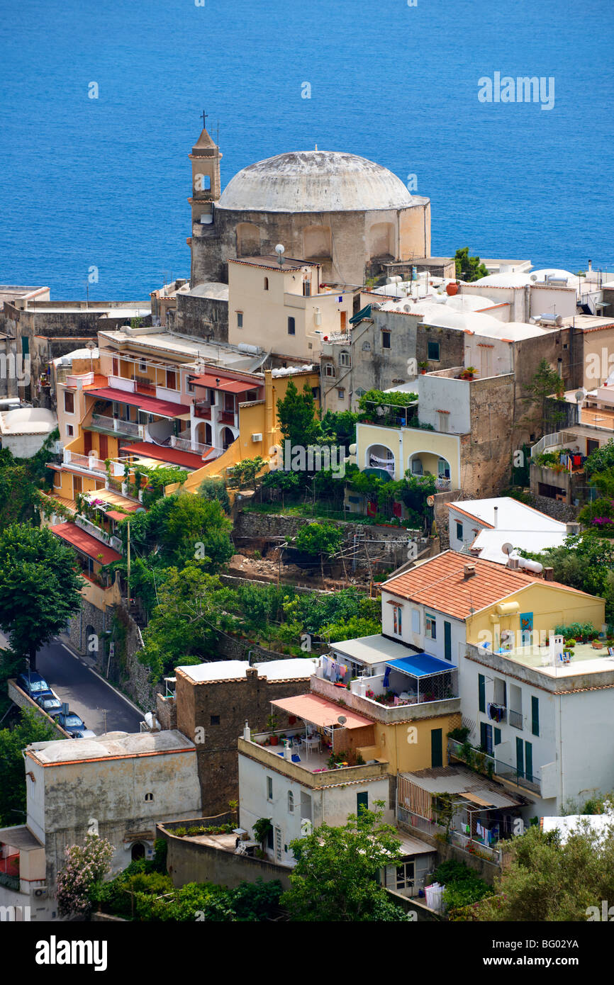 Die mondänen von Positano, Amalfiküste, Italien Stockfoto