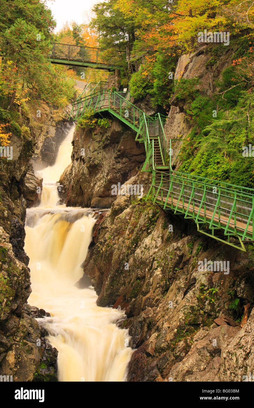 Adirondacks High Gorge Falls, Lake Placid, New York Stockfoto