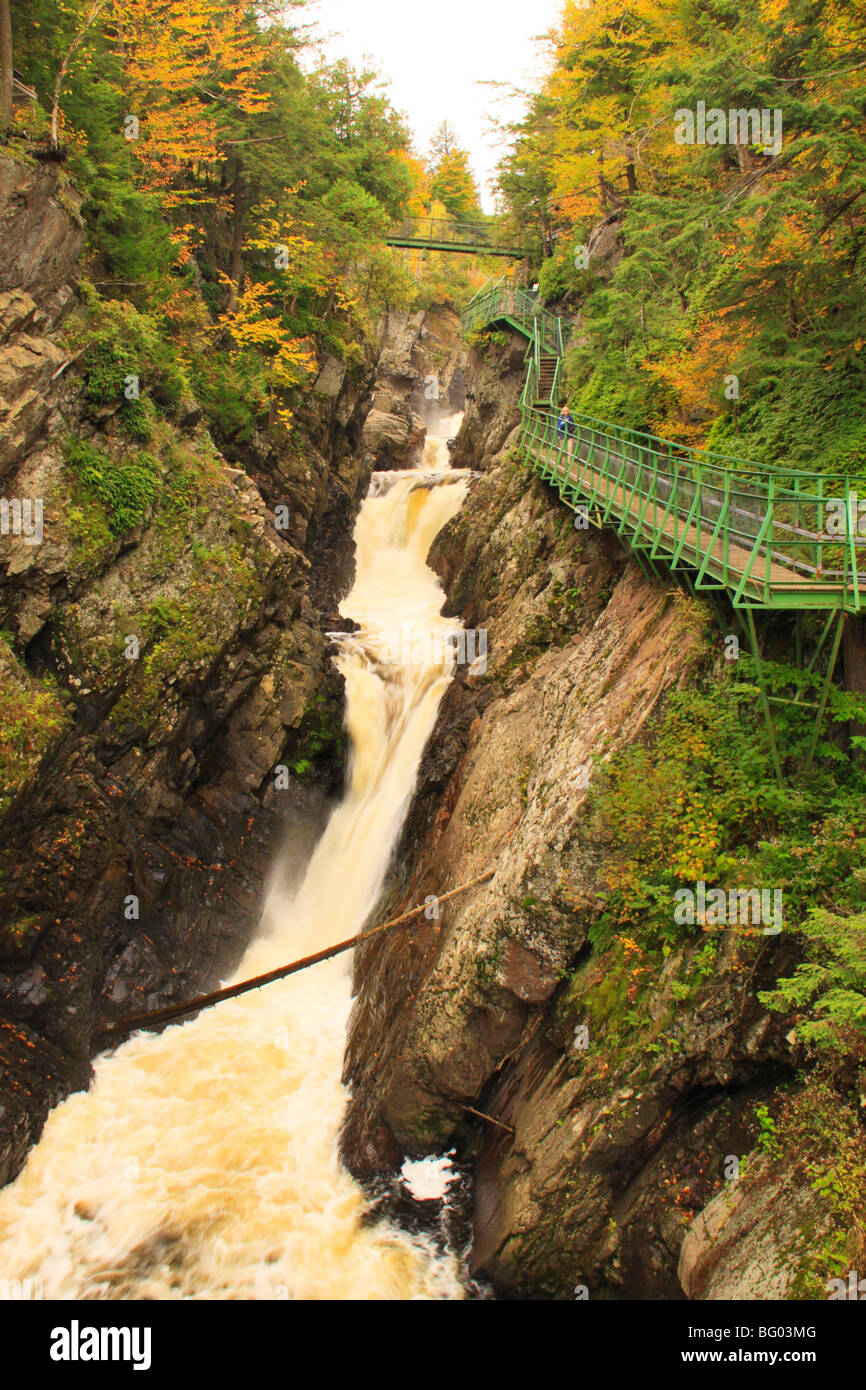 Adirondacks High Gorge Falls, Lake Placid, New York Stockfoto