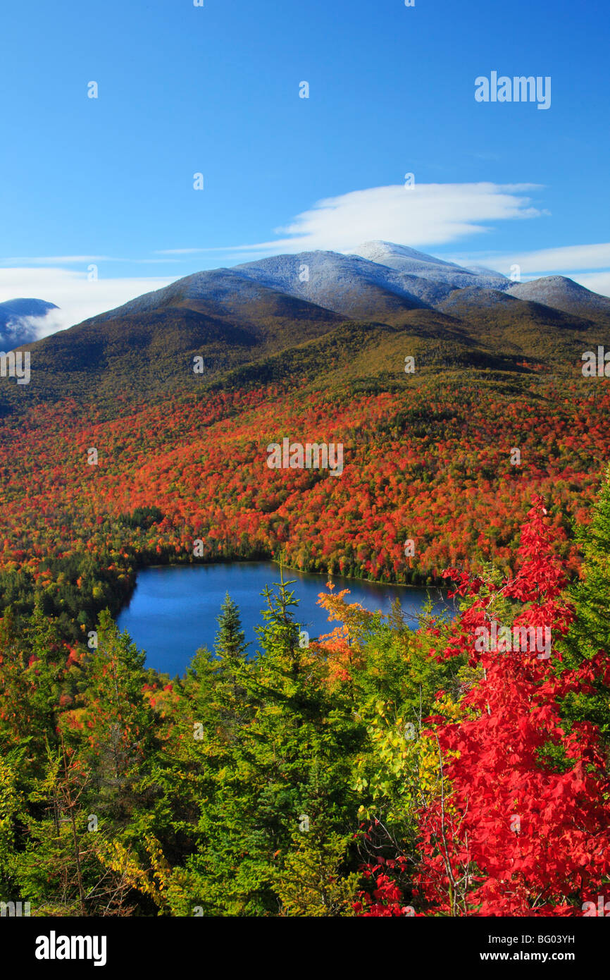 Blick auf Herz-See von Mount Jo, North Elba, Adirondacks, New York Stockfoto