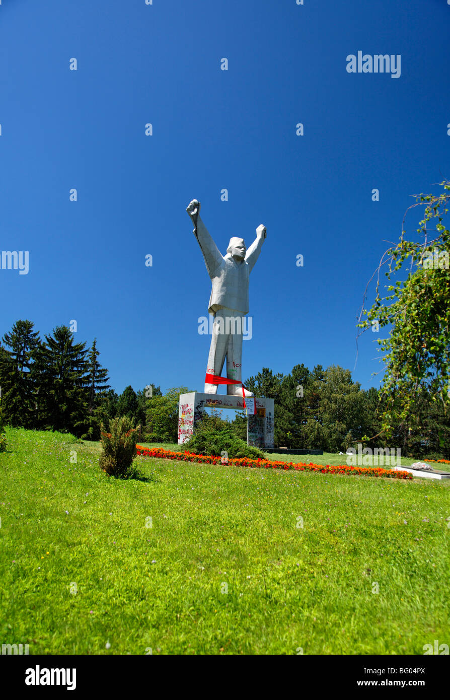 Denkmal der Revolution, Valjevo, Serbien, Balkan, Europa Stockfoto
