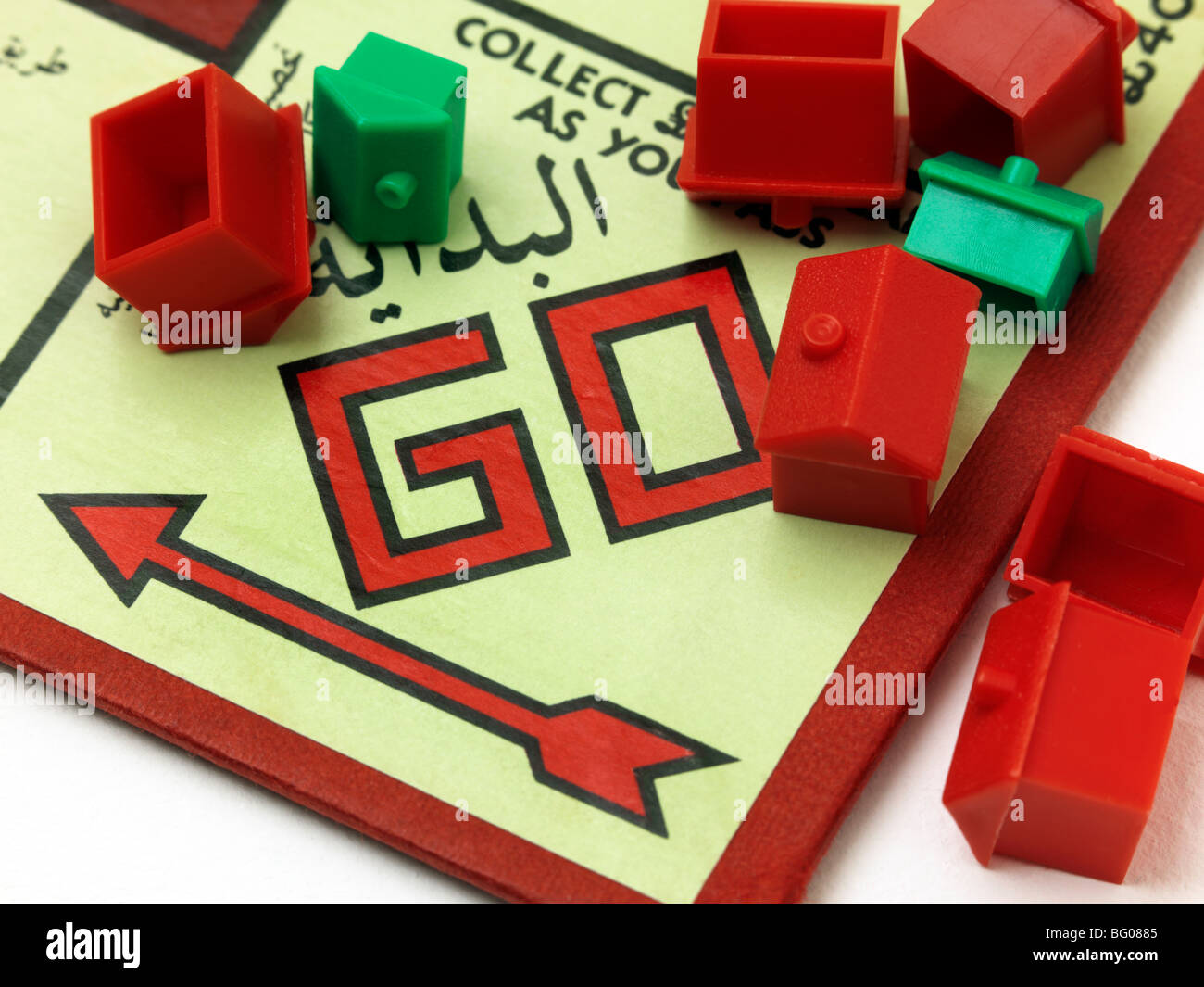 Arabische Monopoly-Spiel Stockfoto