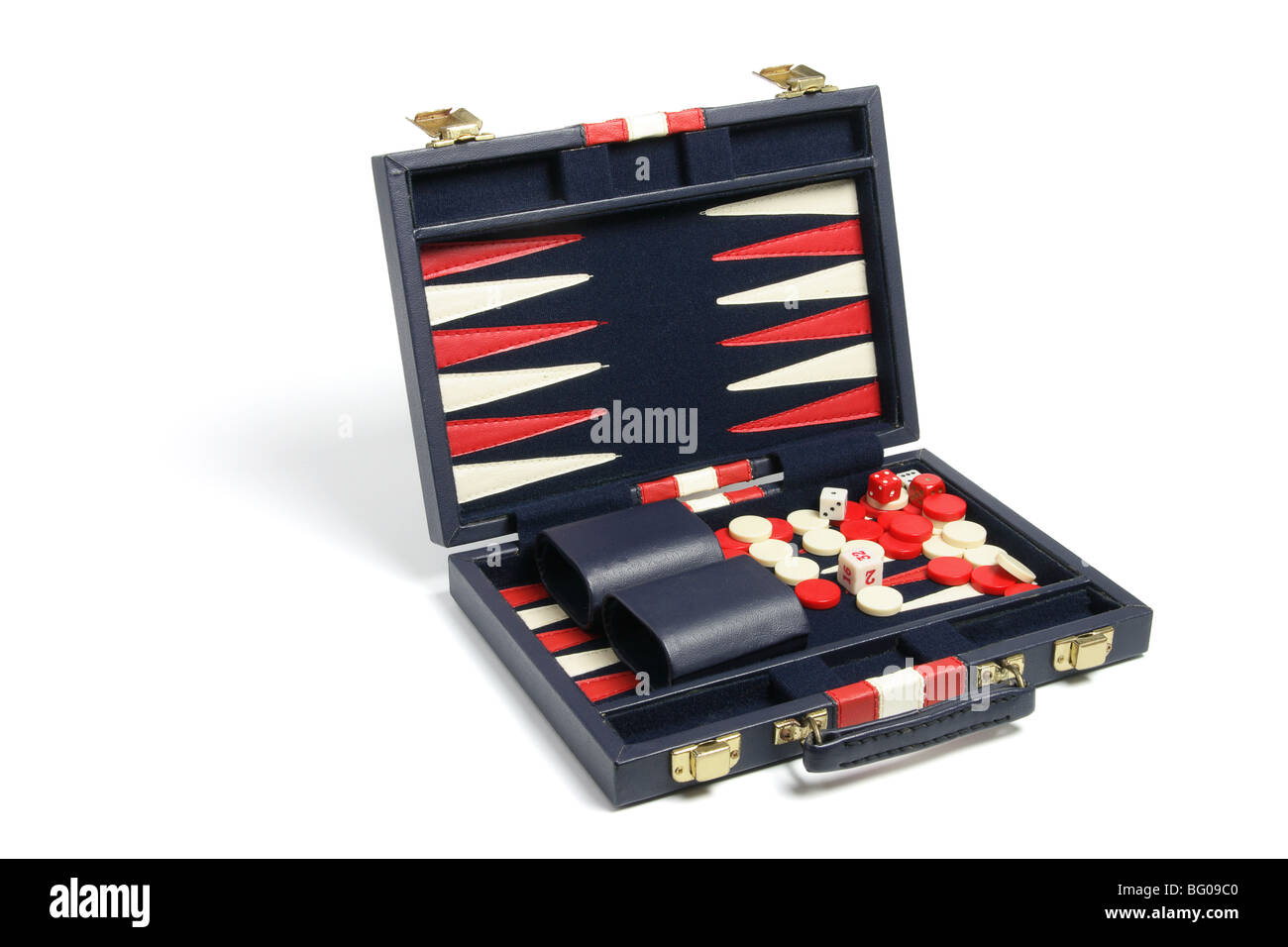 Backgammon-Set Stockfoto