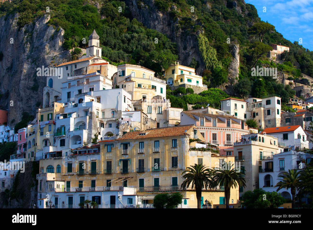 Häuser von Amalfi, Italien Stockfoto