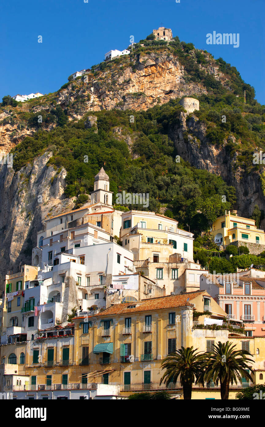 Häuser von Amalfi, Italien Stockfoto