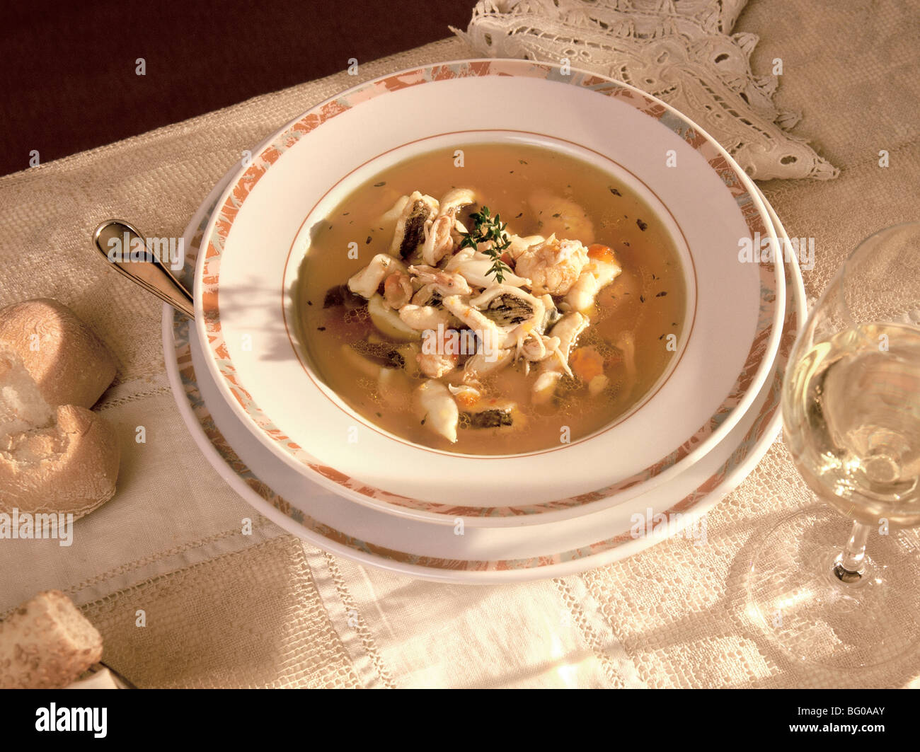 Fisch Suppe, Venedig, Veneto, Italien, Europa Stockfoto