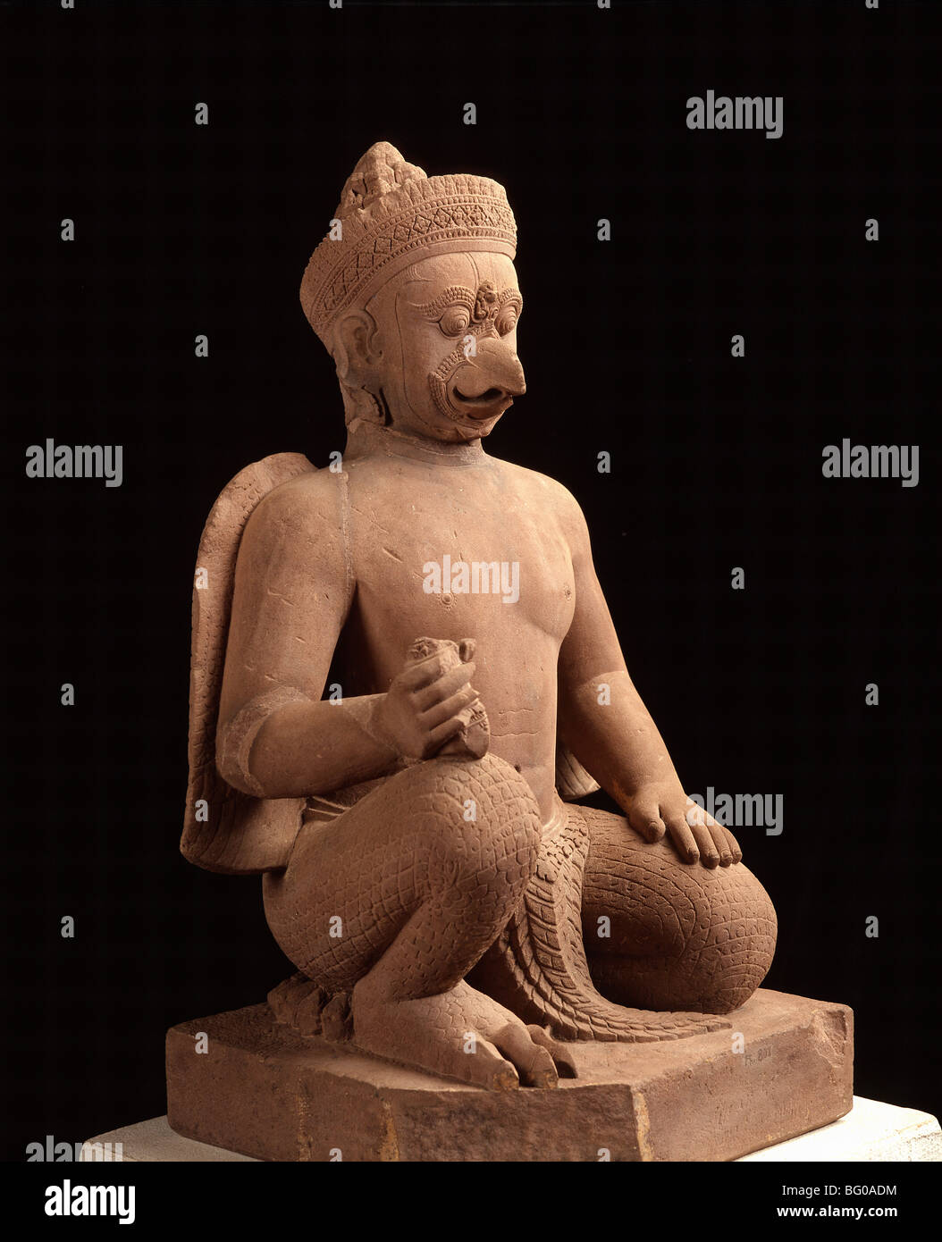 Statue von Garuda aus Bantay Srei, stammt aus dem 10. Jahrhundert, National Museum, Phnom Penh, Kambodscha, Indochina, Asien Stockfoto