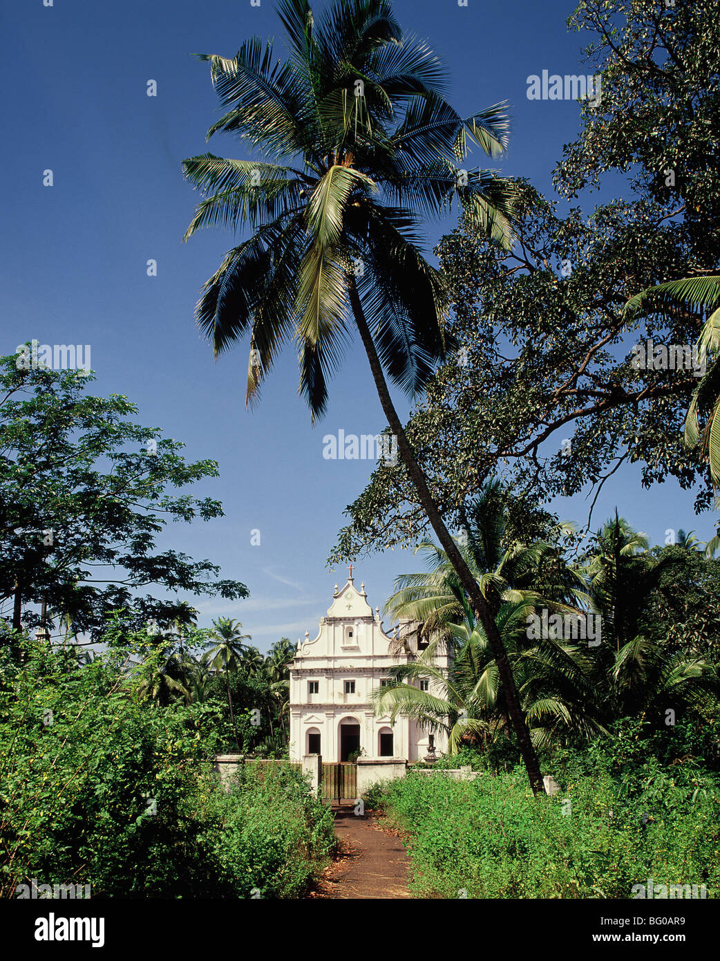 Kirche in Goa, Indien, Asien Stockfoto