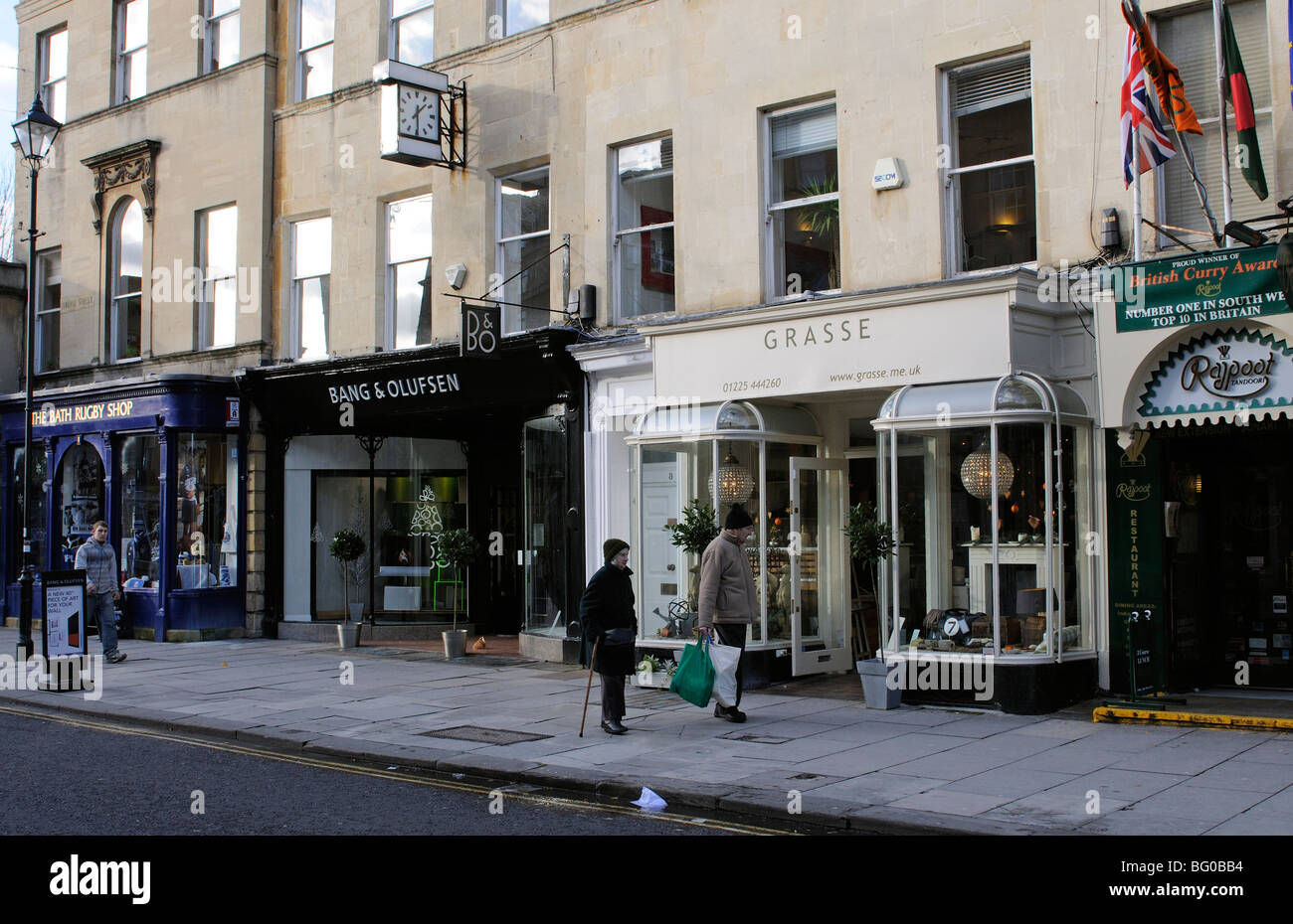 Argyle Stadtzentrum Street Bad Somerset England UK Einkaufsviertel Stockfoto