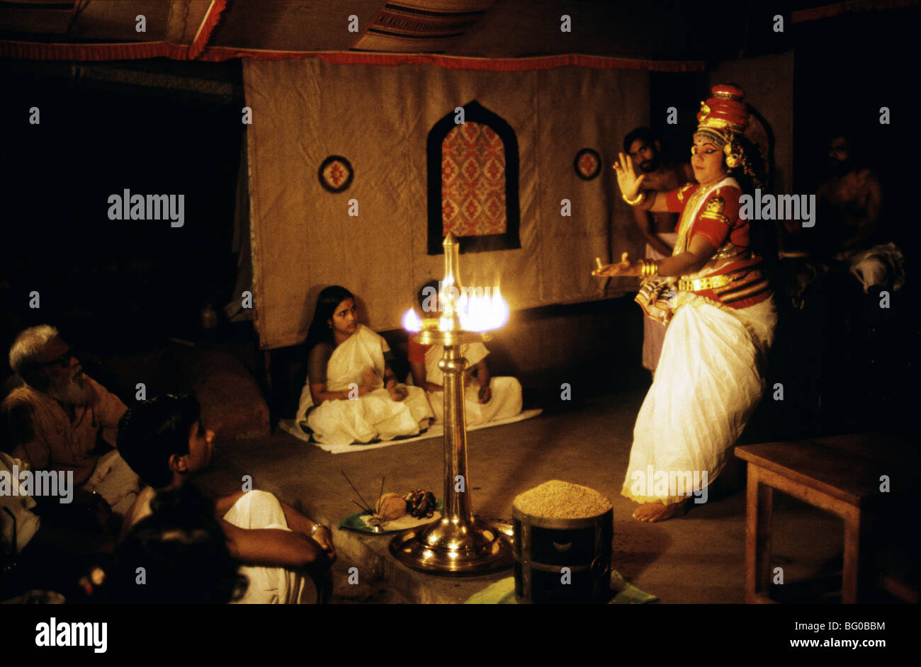 Vedic Theater in Kerala, Indien, Asien Stockfoto