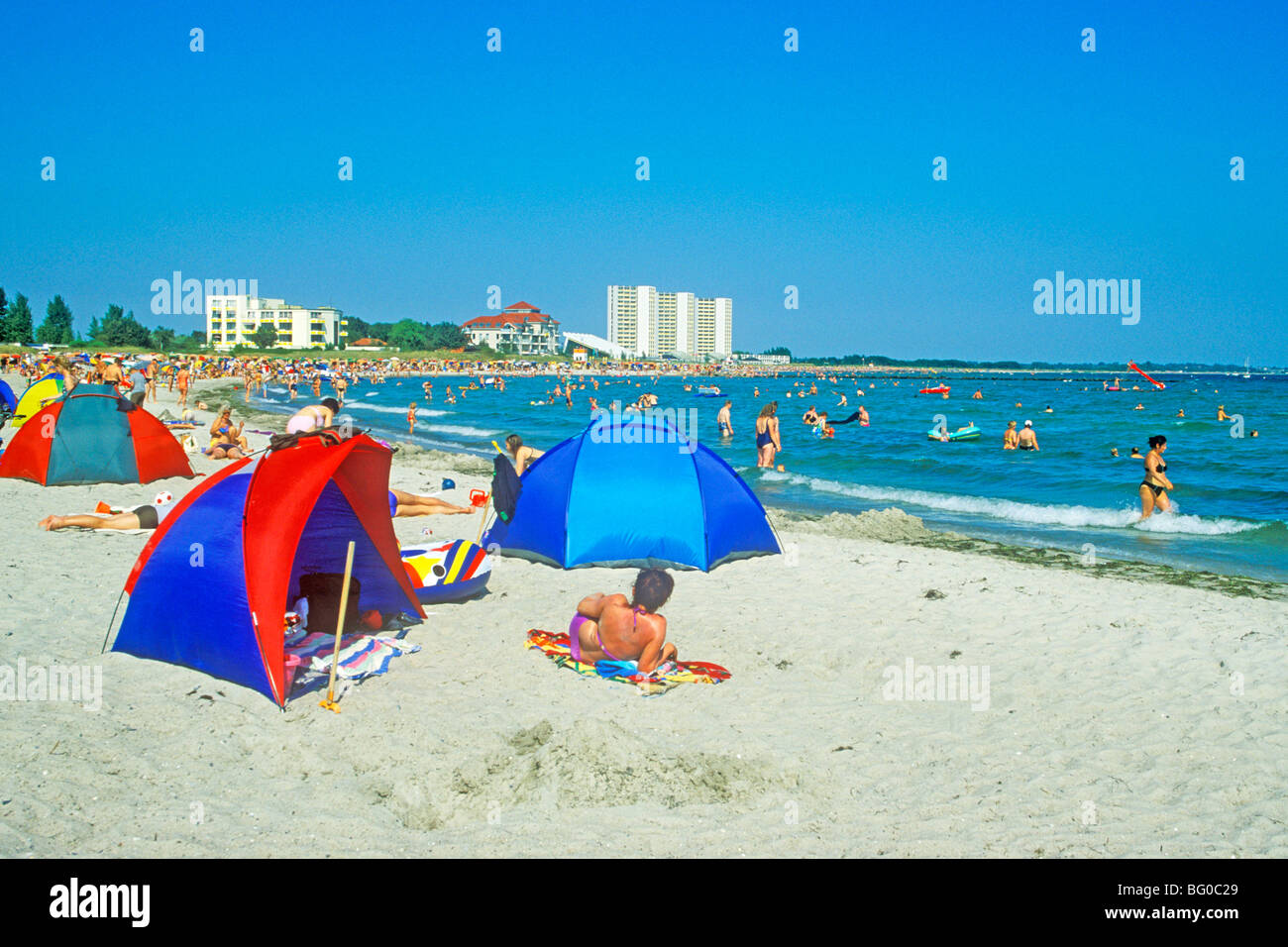South Beach, Insel Fehmarn, Ostsee, Schleswig-Holstein, Norddeutschland Stockfoto
