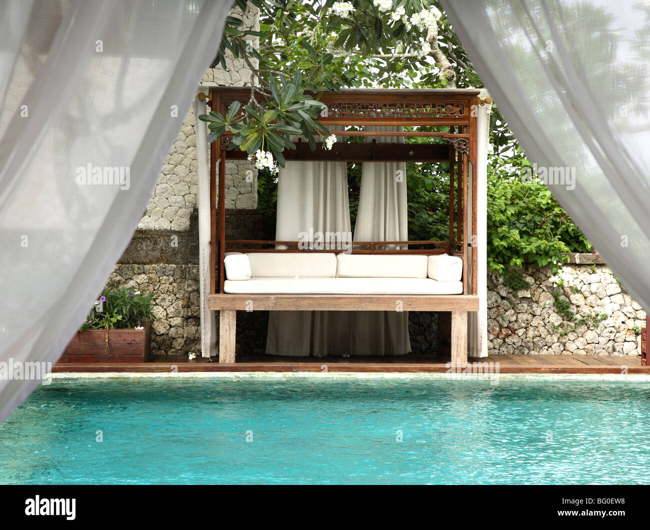 Pool in der Villa im Ayana Resort und Spa, ehemals das Ritz Carlton Bali Resort and Spa in Bali, Indonesien, Asien Stockfoto