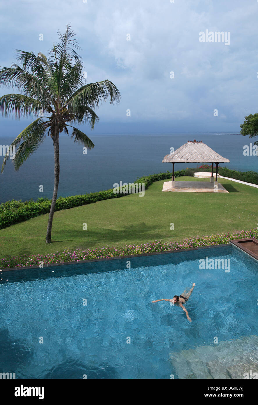 Pool in der Villa im Ayana Resort und Spa, ehemals das Ritz Carlton Bali Resort and Spa in Bali, Indonesien, Asien Stockfoto