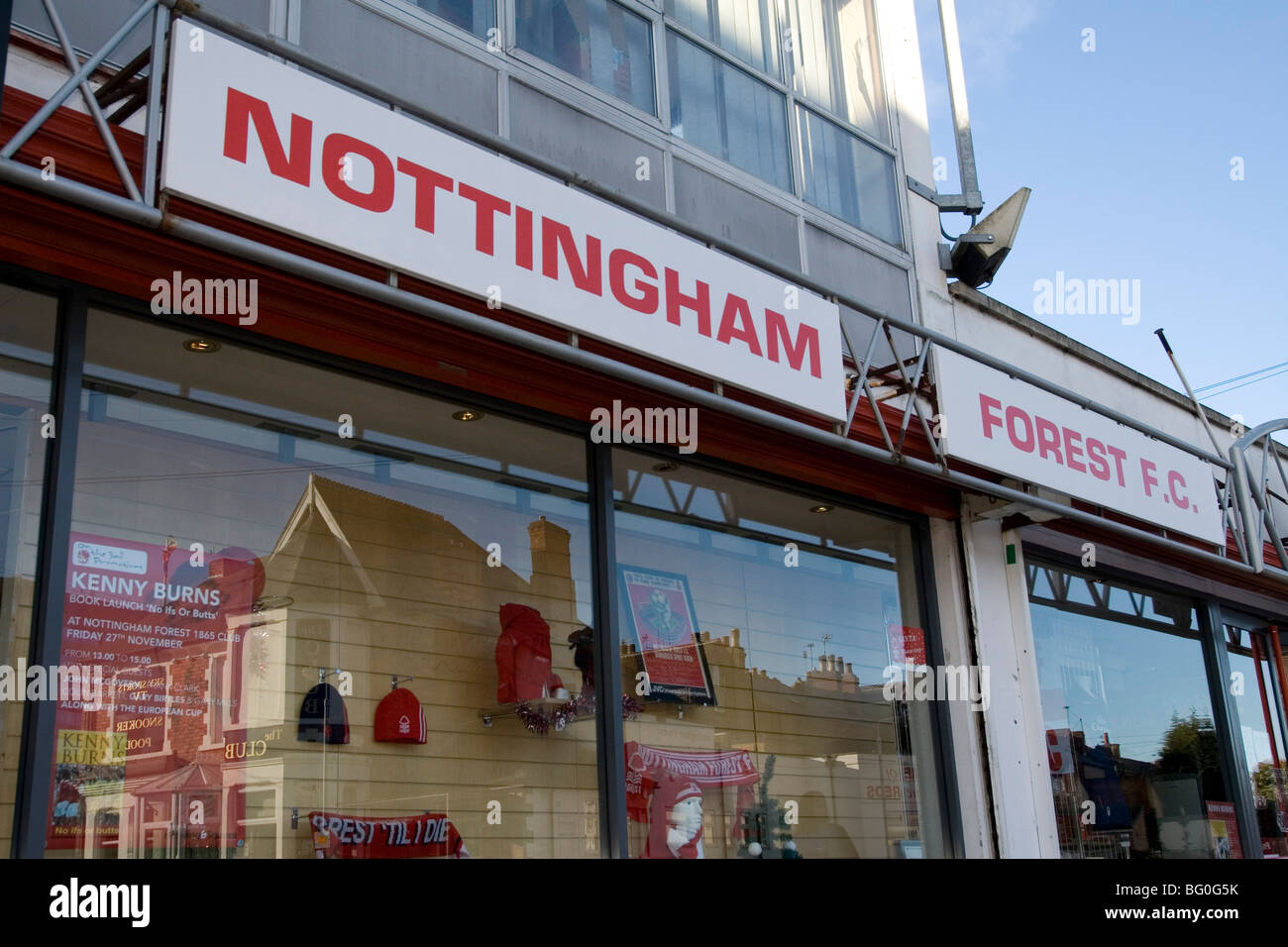 Nottingham Forest FC Club Shop Stockfoto