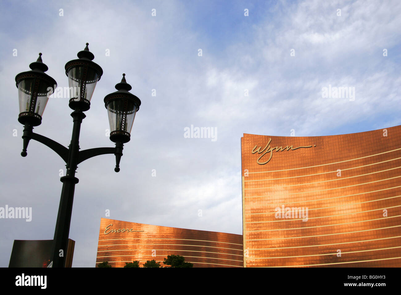 Encore und Wynn Hotel and Casino, Las Vegas, Nevada, USA Stockfoto