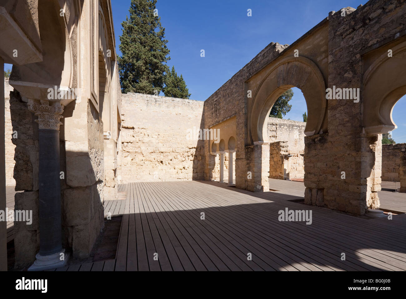 die obere Basilika, Madinat al-Zahra, Córdoba, Andalusien, Spanien Stockfoto