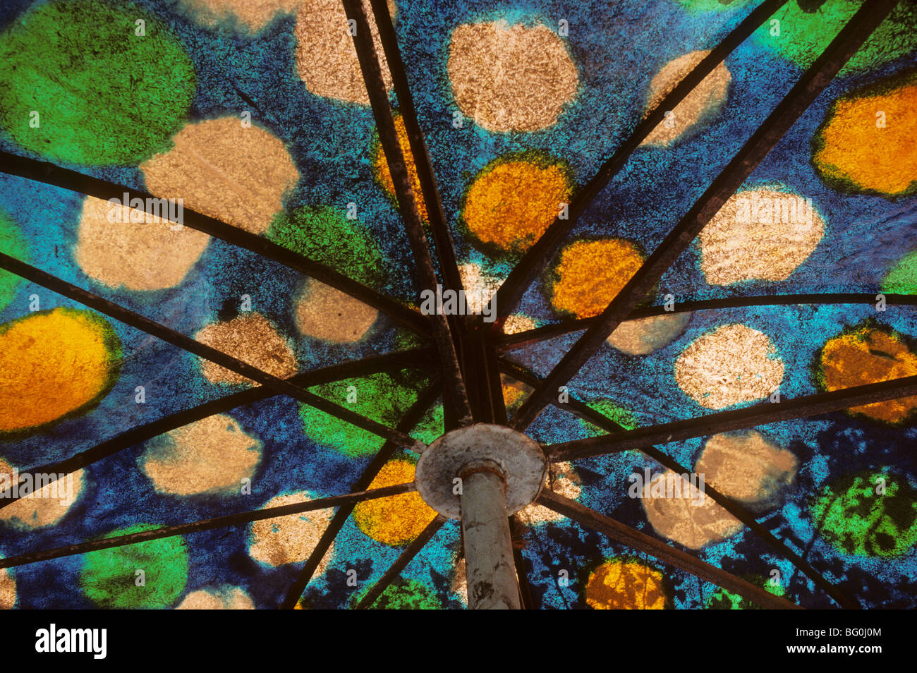 Einen Regenschirm, Palani, Indien Stockfoto
