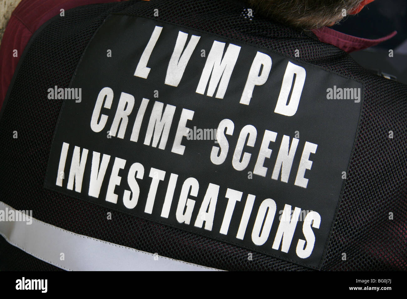 Las Vegas Metropolitan Police Department CSI - Crime Scene Investigator. Stockfoto