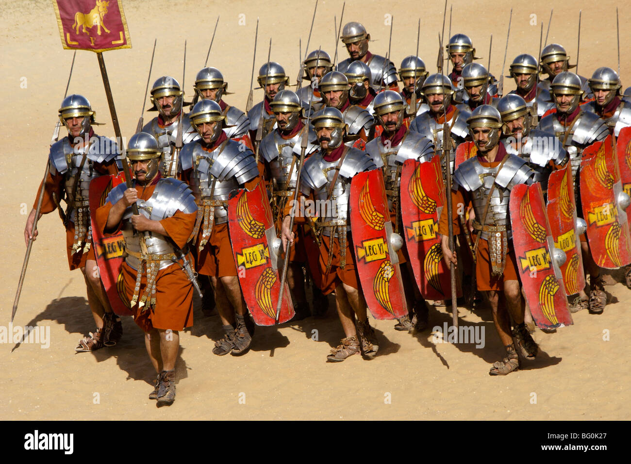 Roman soldiers marching Stockfotos und -bilder Kaufen - Alamy