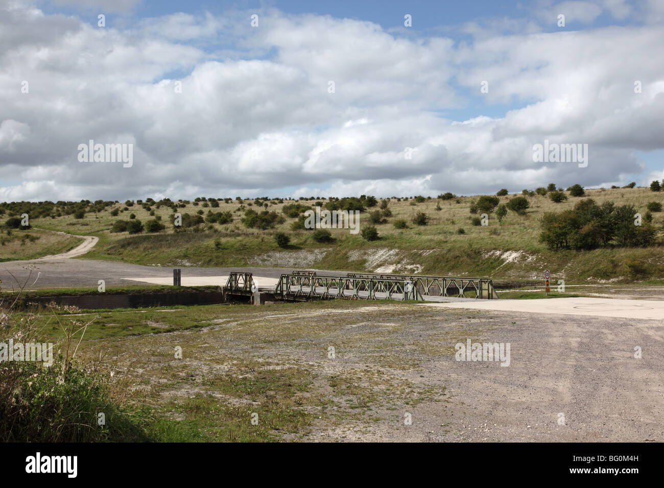 Salisbury Plain, Wiltshire Militärtrainingsgebiet, England, Großbritannien Stockfoto