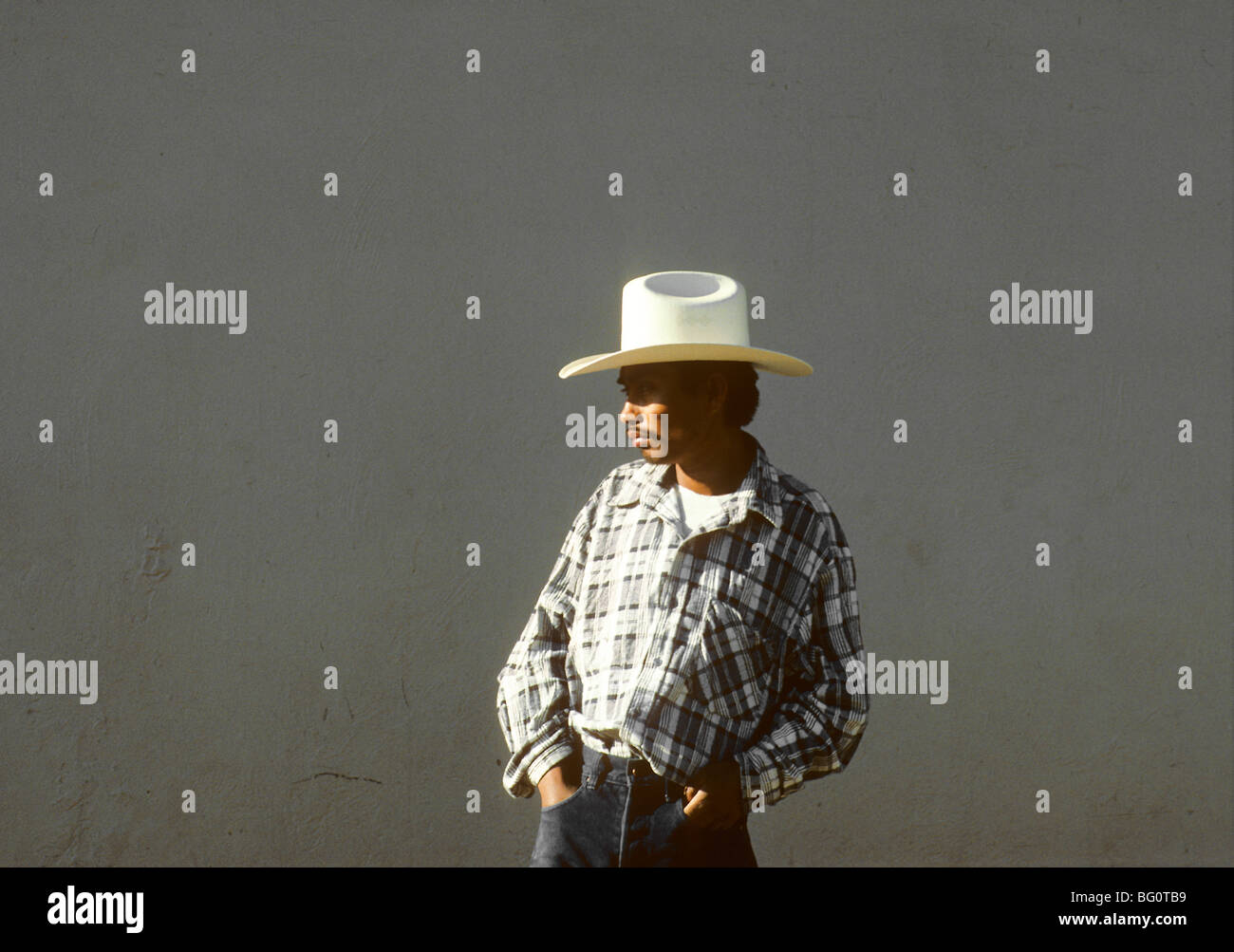 Ein Porträt eines Bauern, Oaxaca, Mexiko Stockfoto