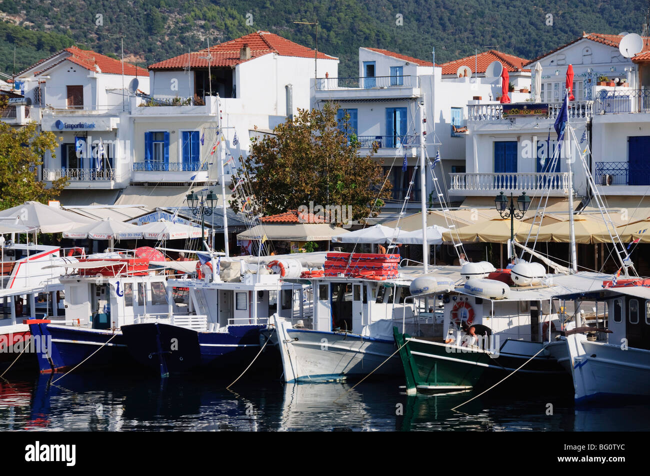 Skiathos Town, Skiathos, Sporades Inseln, griechische Inseln, Griechenland, Europa Stockfoto