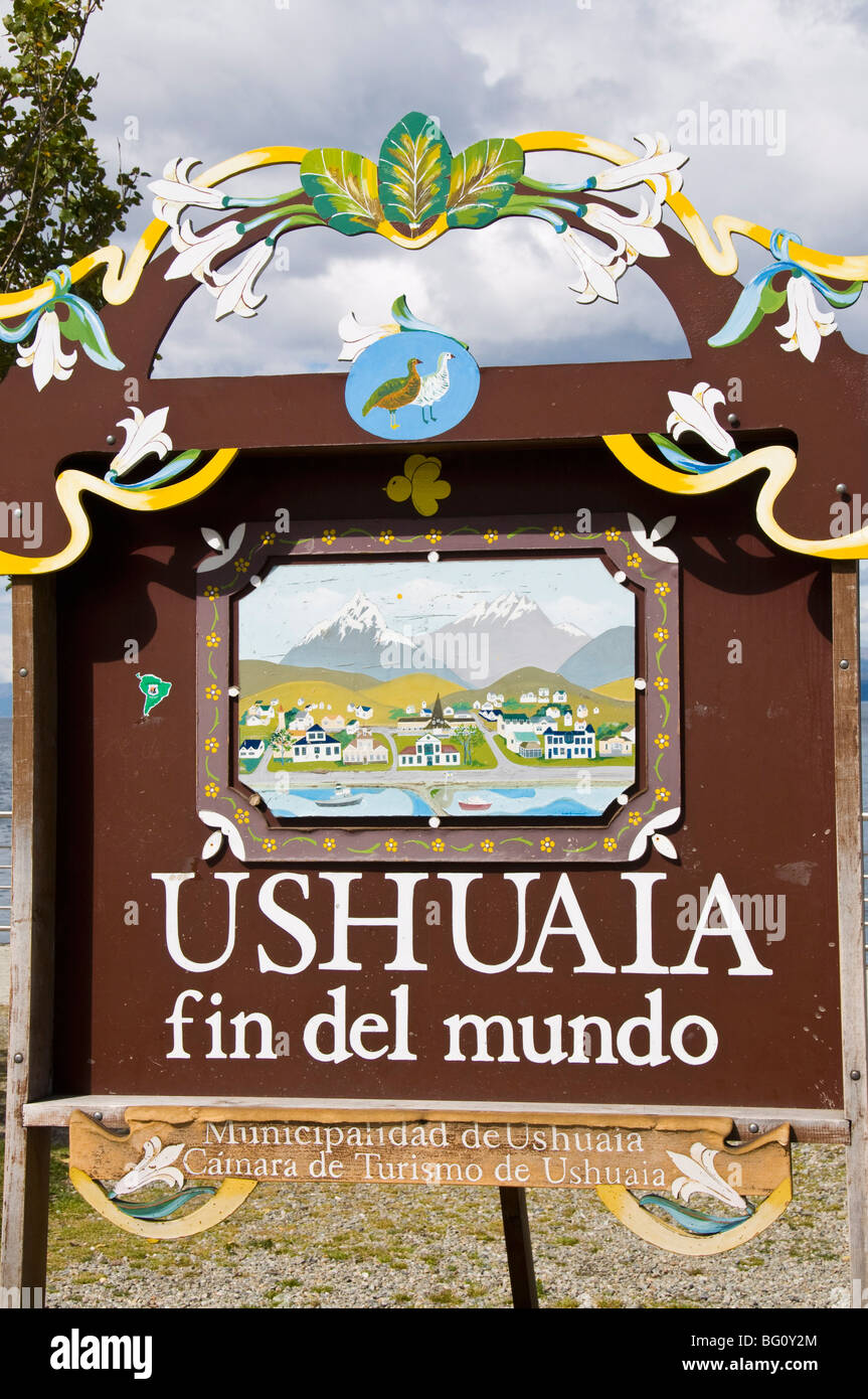 Südlichste Citiy in der Welt, Ushuaia, Argentinien, Südamerika Stockfoto