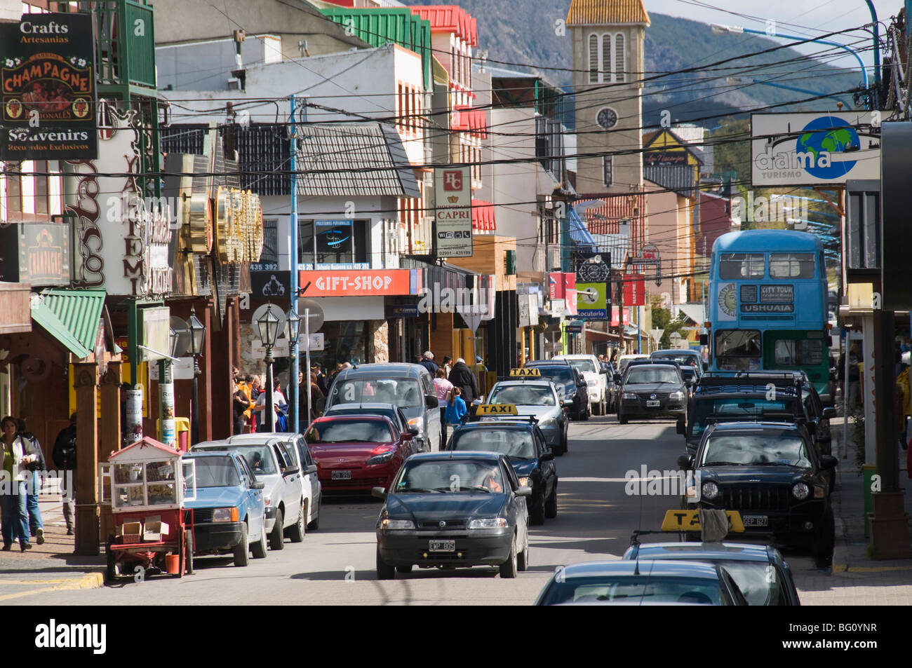 Südlichste Stadt der Welt, Ushuaia, Argentinien, Südamerika Stockfoto