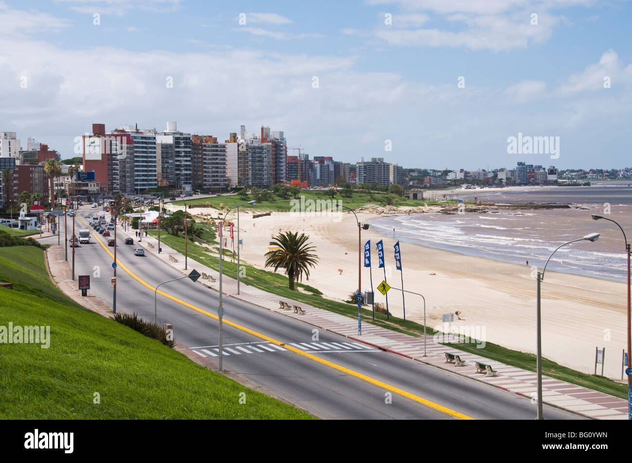 Die Rambla, Montevideo, Uruguay, Südamerika Stockfoto