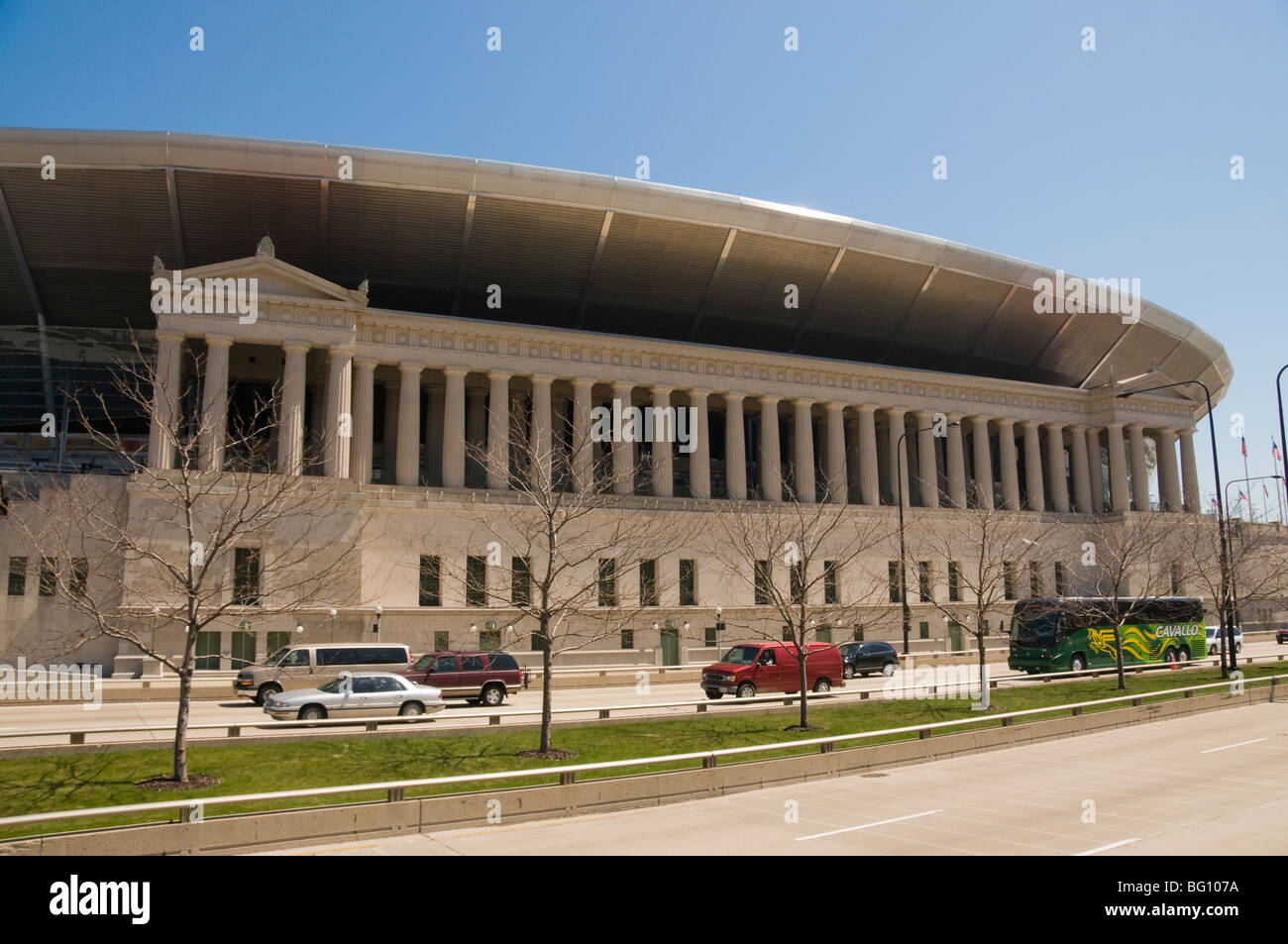 Soldat-Stadion, Chicago, Illinois, Vereinigte Staaten von Amerika, Nordamerika Stockfoto