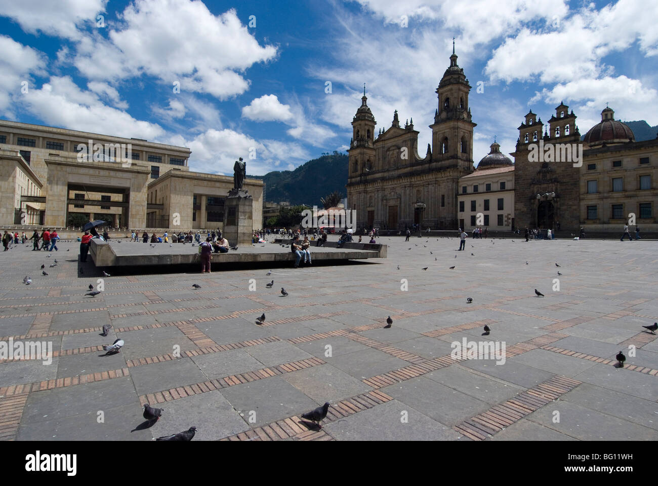 Plaza Bolivar, Bogota, Kolumbien, Südamerika Stockfoto