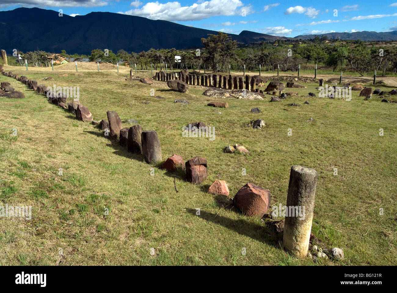 Altes Observatorium von der Muisca gebaut von präkolumbischen Eingeborenen, in der Nähe von Villa de Leyva, Kolumbien, Südamerika Stockfoto