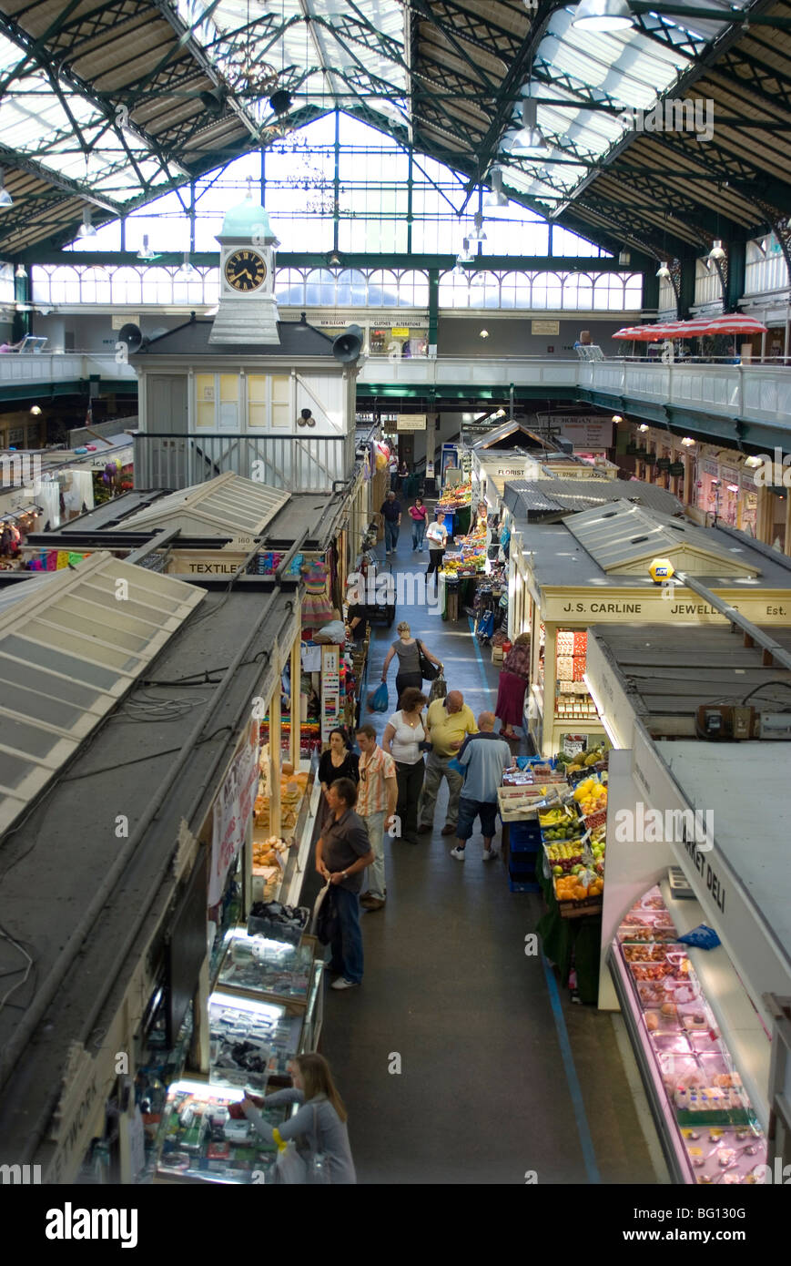 Zentralmarkt, Cardiff, Wales, Vereinigtes Königreich, Europa Stockfoto