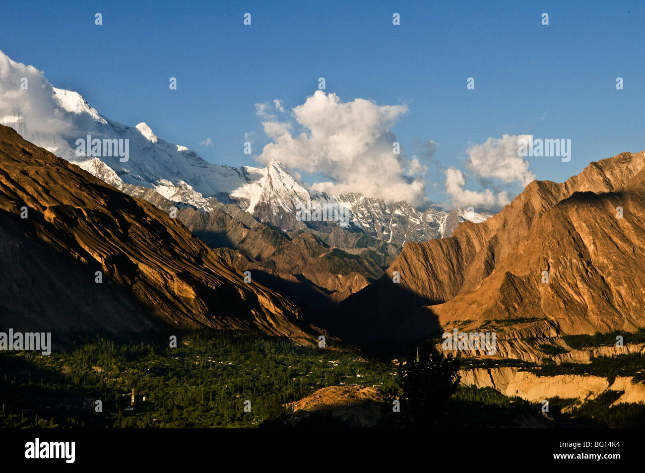 Das schöne Hunza-Tal. Stockfoto