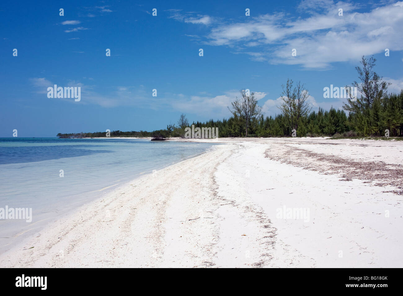 Verlassener Strand, Cayo Jutias, Pinar del Rメo, Kuba, Westindische Inseln, Karibik, Mittelamerika Stockfoto