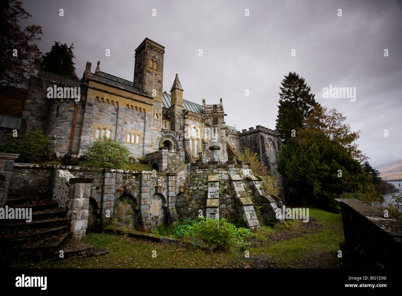 Außenaufnahmen von St Conan Kirche, LochAwe Dorf, Argyll & Bute, Scotland Stockfoto