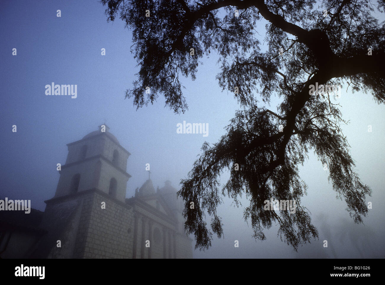 Santa Barbara Mission(the Queen of the Missions) Santa Barbara, Kalifornien Stockfoto