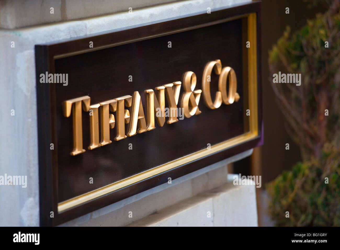 Tiffany & Co in Downtown Manhattan, New York City Stockfoto