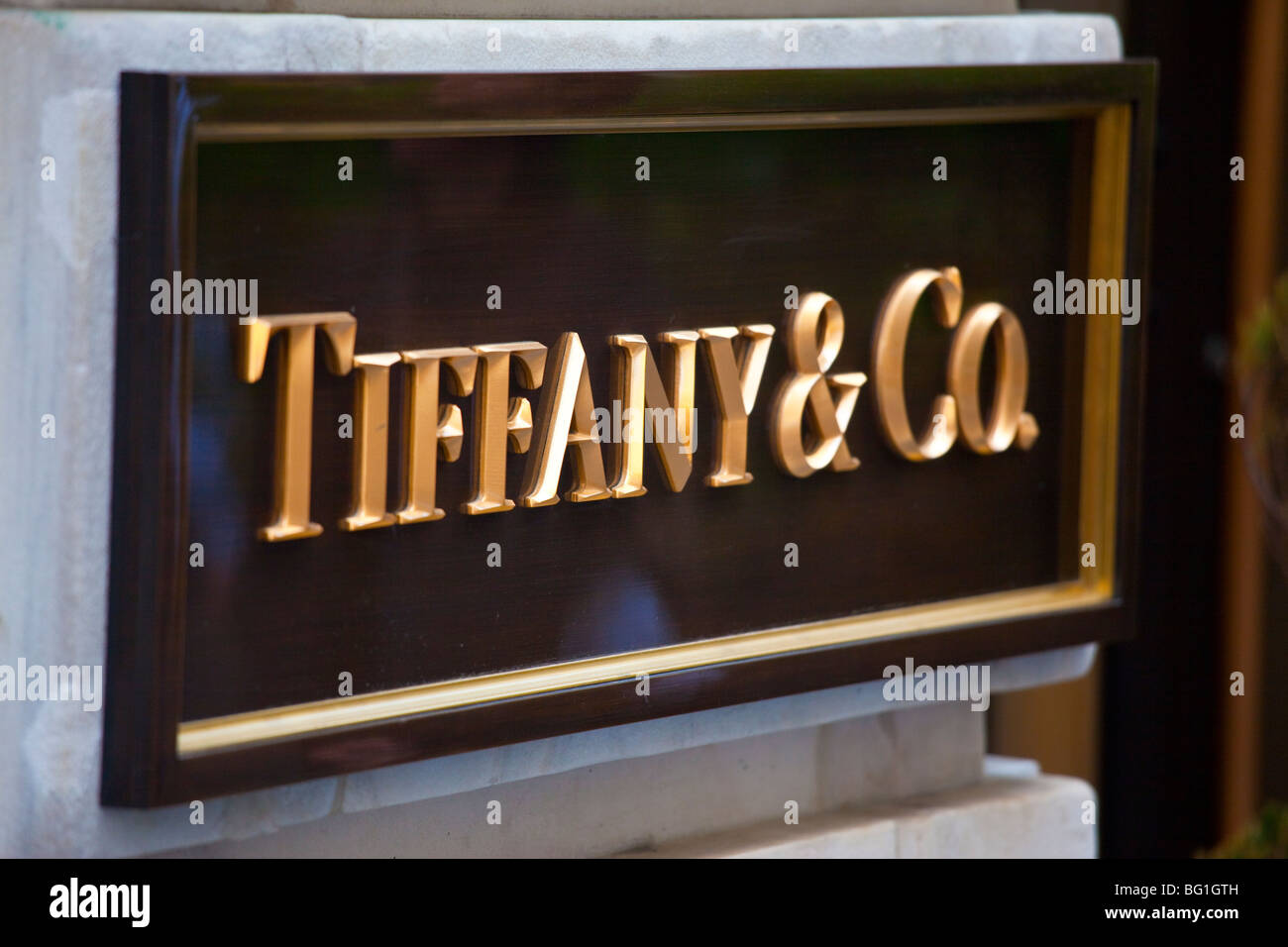 Tiffany & Co in Downtown Manhattan, New York City Stockfoto