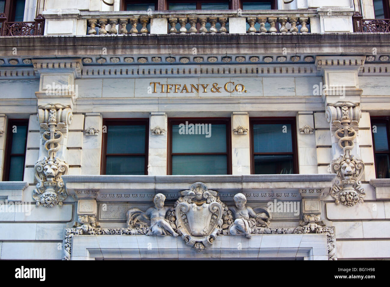 Tiffany & Co in Downtown Manhattan, New York City Stockfoto