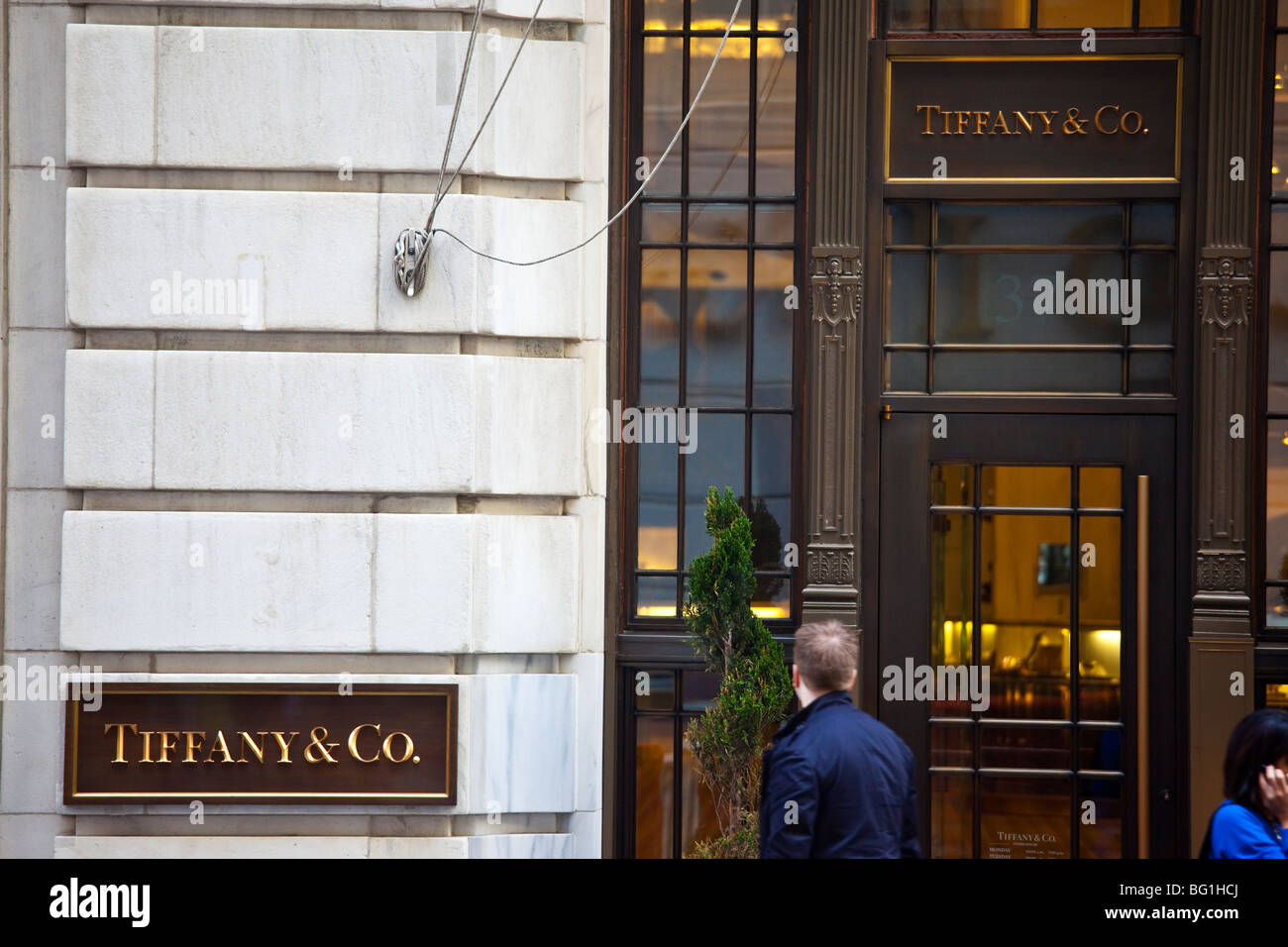 Tiffany & Co in Downtown Manhattan, New York City Stockfoto