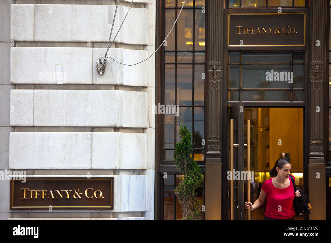 Tiffany & Co in Downtown Manhattan, New York City Stockfoto
