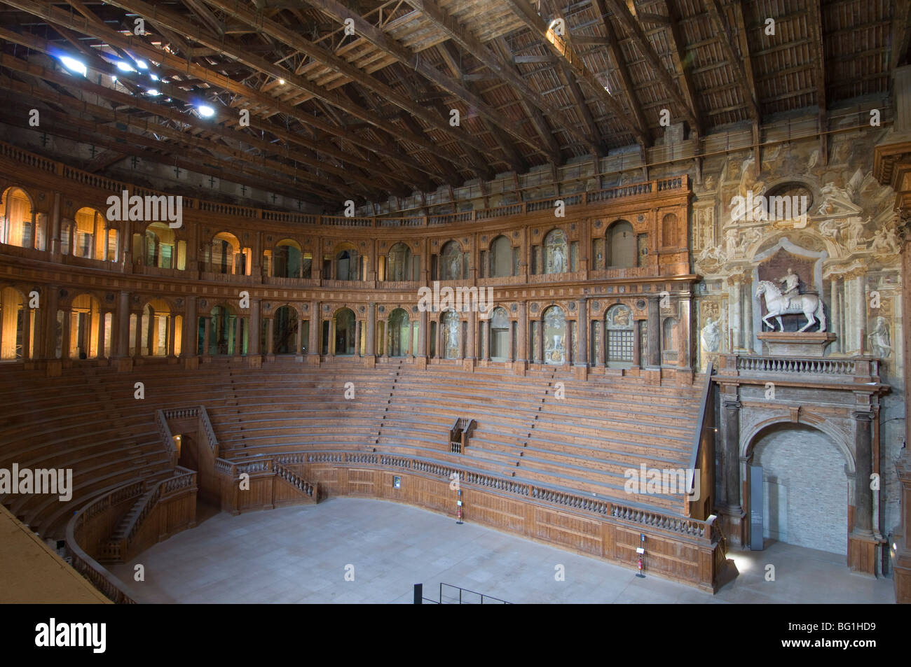 Farnese-Theater im Pilotta Palast, Parma, Emilia-Romagna, Italien, Europa Stockfoto