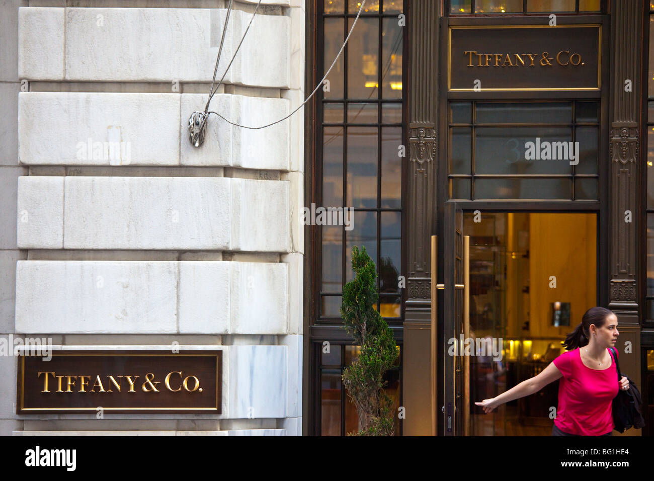 Tiffany & Co in Downtown Manhattan, New York City Stockfoto
