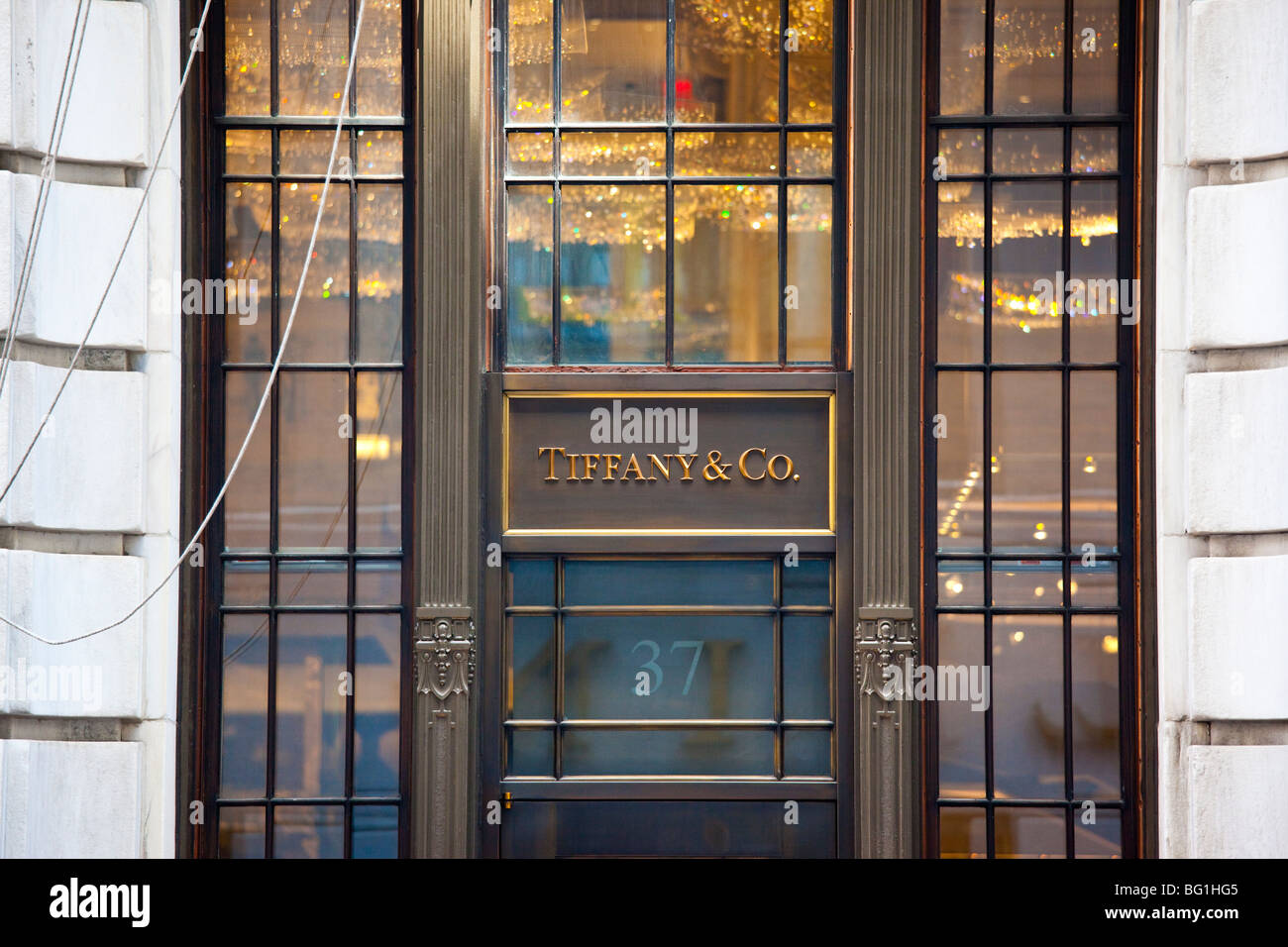 Tiffany & Co in Downtown Manhattan, New York City Stockfoto