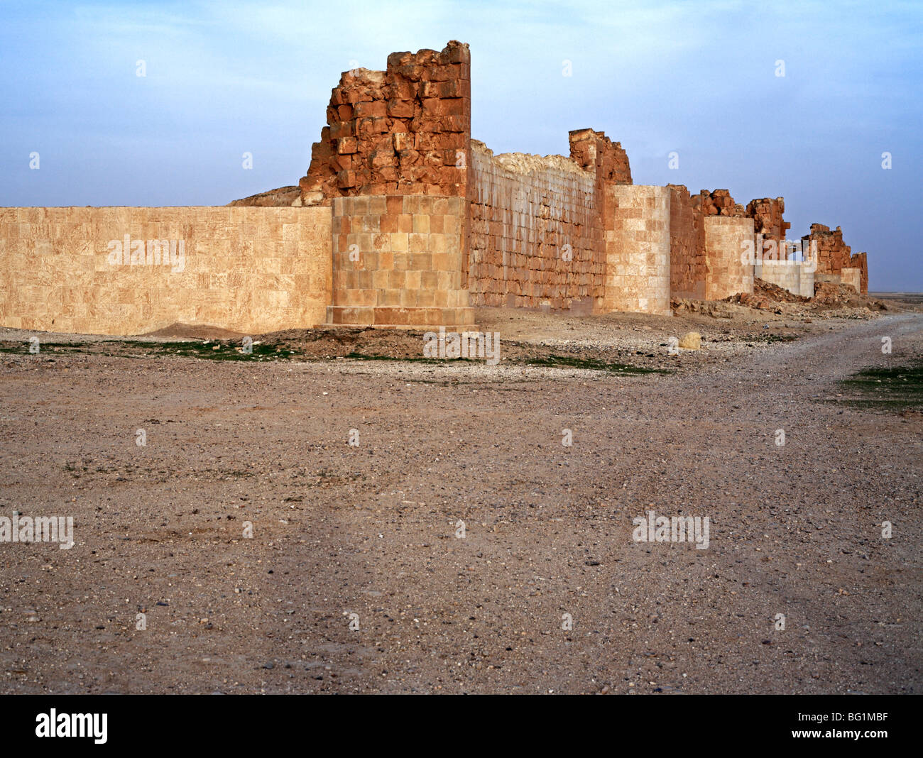 Qasr al-Heer al-Sharqi, Palast der Umayyad Caliph Hisham ibn Abd al-Malik (724-743), Syrien Stockfoto