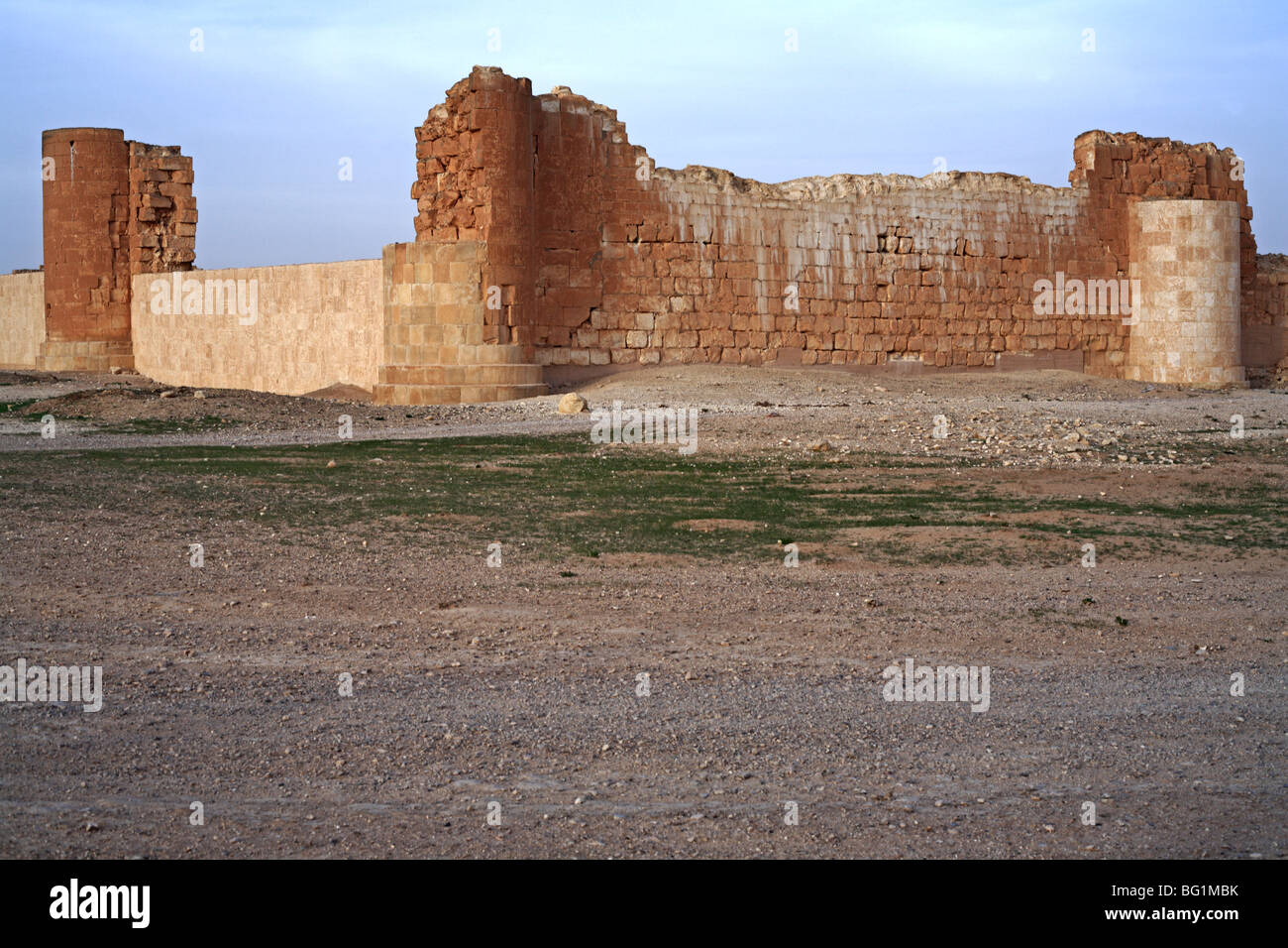 Qasr al-Heer al-Sharqi, Palast der Umayyad Caliph Hisham ibn Abd al-Malik (724-743), Syrien Stockfoto